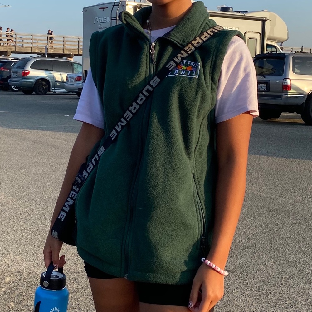 Simply fresh fruit embroidered vest